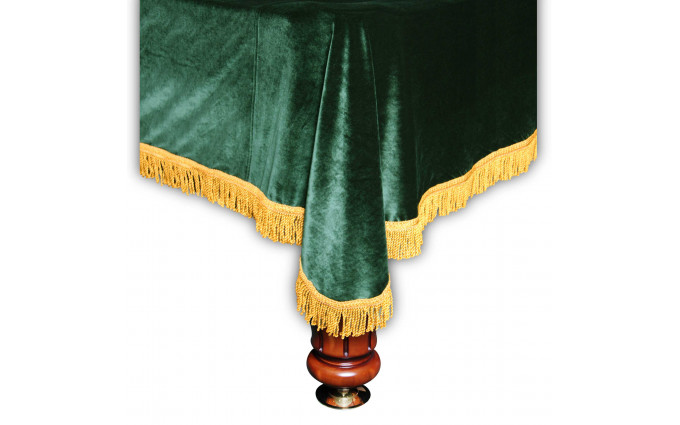 Покрывало Милано 10фт бархат зелёное/жёлтая бахрома Покрывало Милано 10фт бархат зелёное/жёлтая бахрома