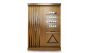 !Киевница SOHO ясень/мдф/шпон (Black_bristol,Manchester 45 Yellow green ш1,98м)